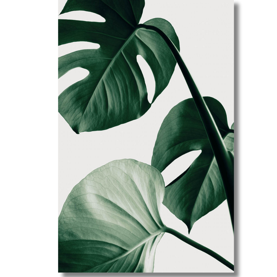 Tavla Aluminium art Drink Leaf- Green