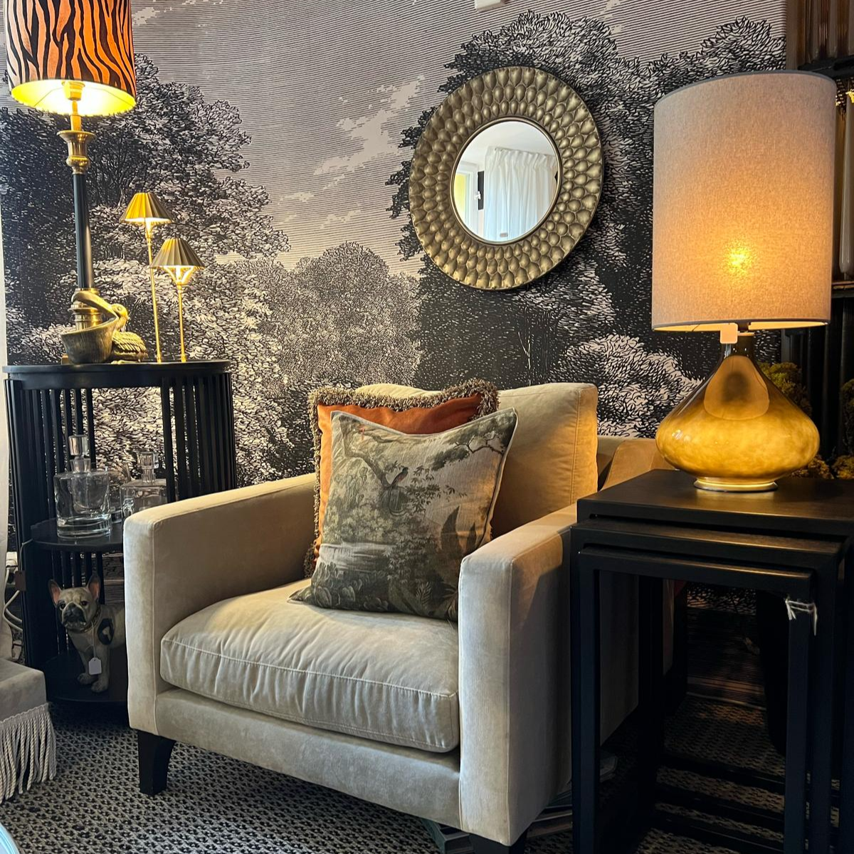 Lampa Flavia Large Milano Gris