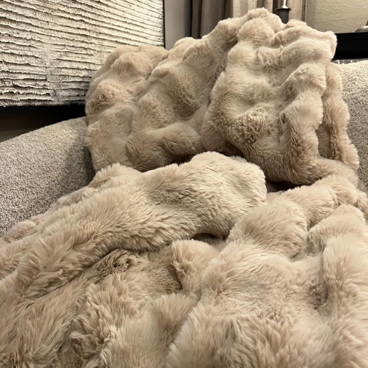 Pläd Bella Beige