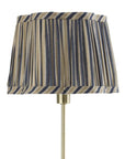 Lampskärm Kammussla med randigt tryck i beige och blått