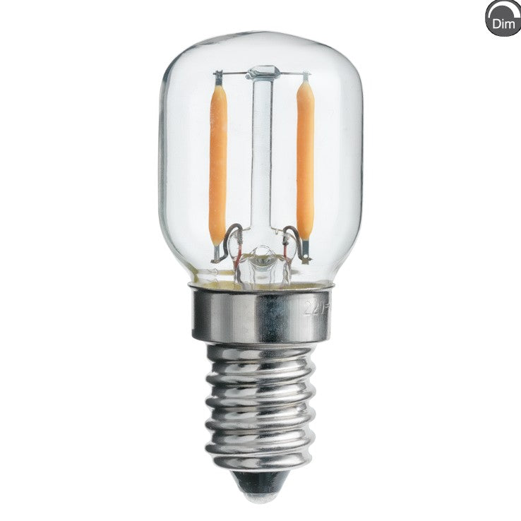Päron klar E14 1,2W 2200K dimbar