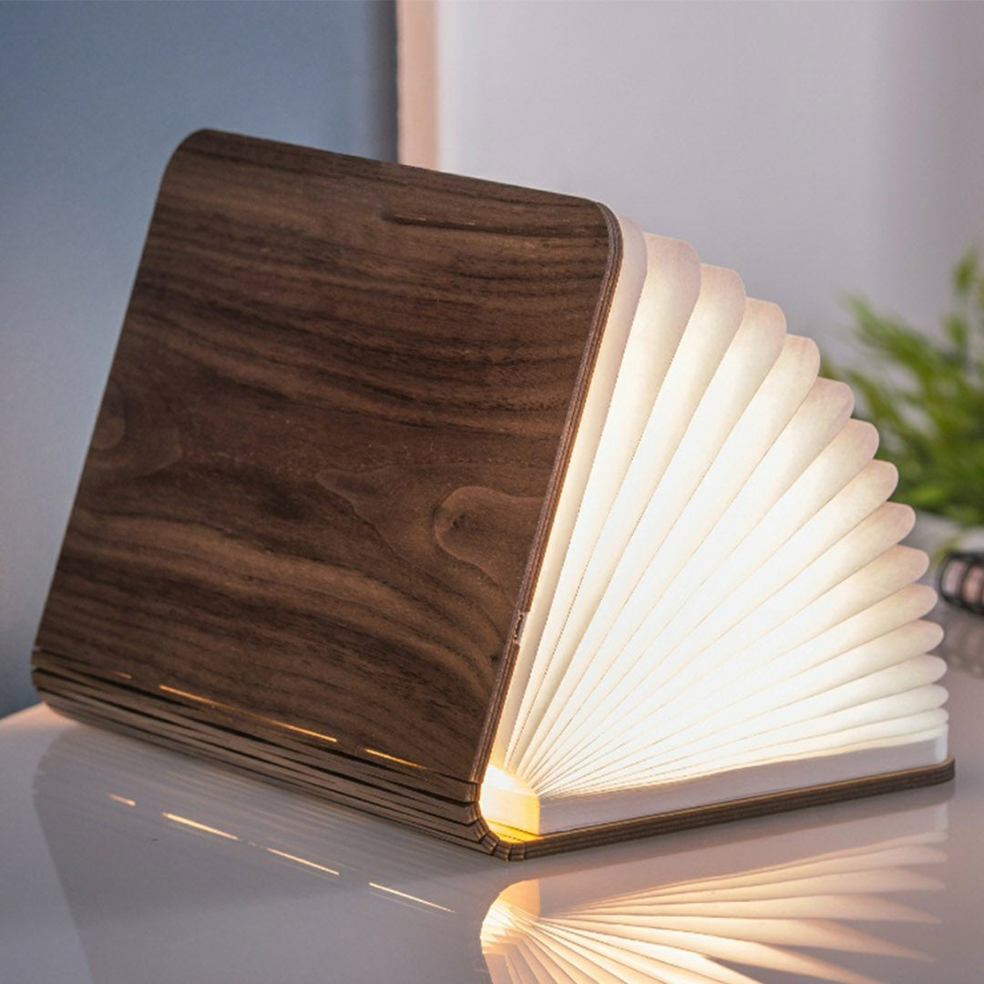 Smart boklampa S trä - Leverans i Oktober