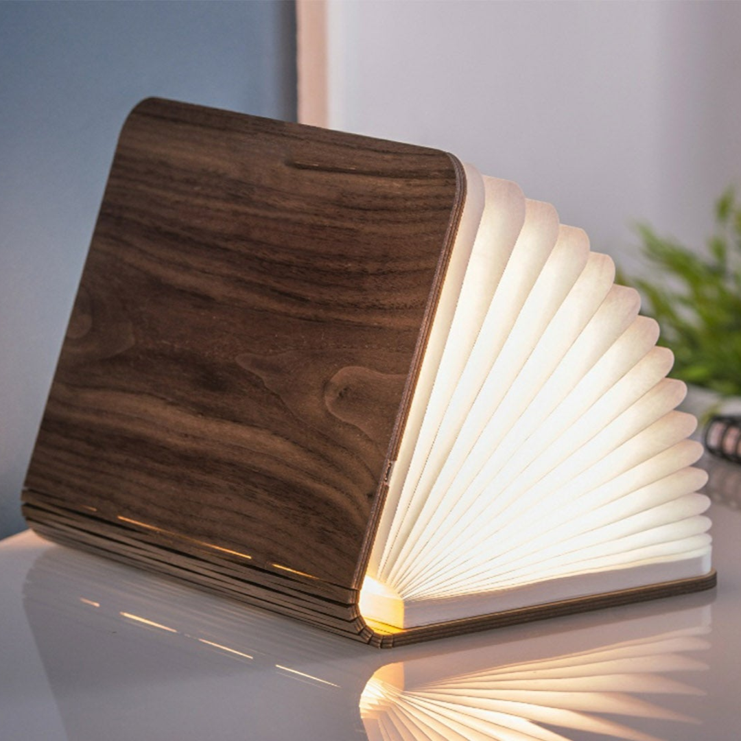 Smart boklampa L trä - Leverans i Oktober