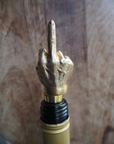 Dekorativ flaskkork - Finger guld