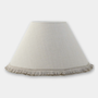 Carolin Lampskärm Natur med beige frans D 32 cm