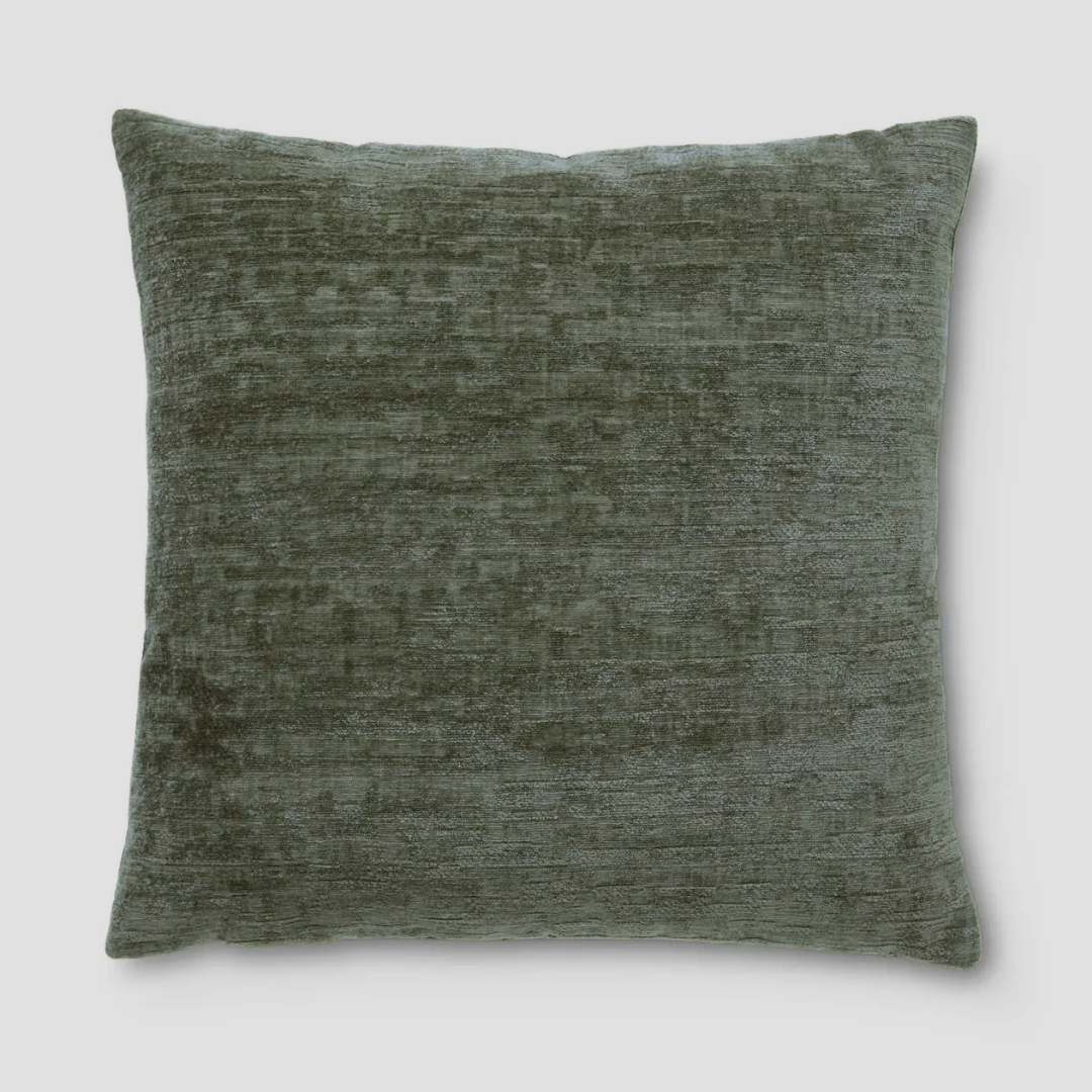 Kuddfodral soft chenille grön umbra