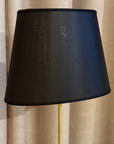 Chintz Lampskärm Oval Svart Guld D25 cm