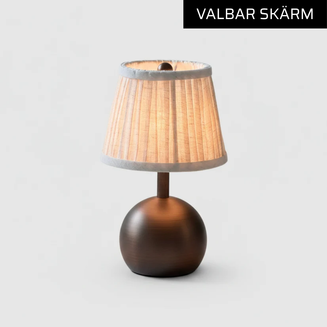 Trådlös bordslampa House of Firefly - VERONA Brons Edition (skärm Small)