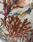 Kuddfodral Ocean Print Coral med frans