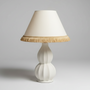 Lampfot Gusso Metall Vit H34 cm