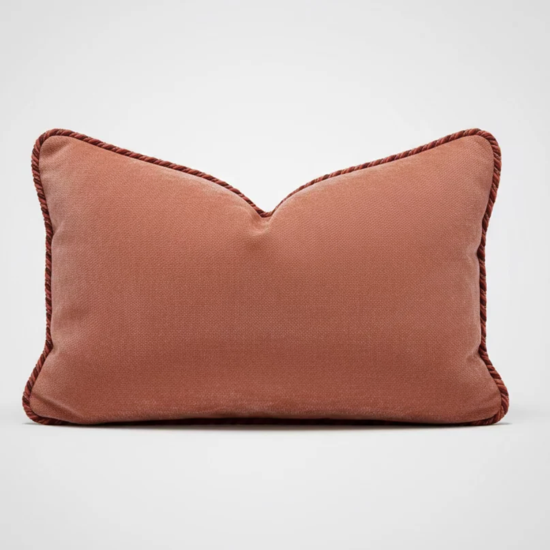 Kuddfodral Terracotta med keder