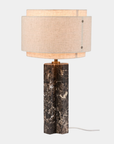 Komplett Bordslampa Takai Marble Brun H55 cm