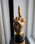Dekorativ flaskkork - Finger guld