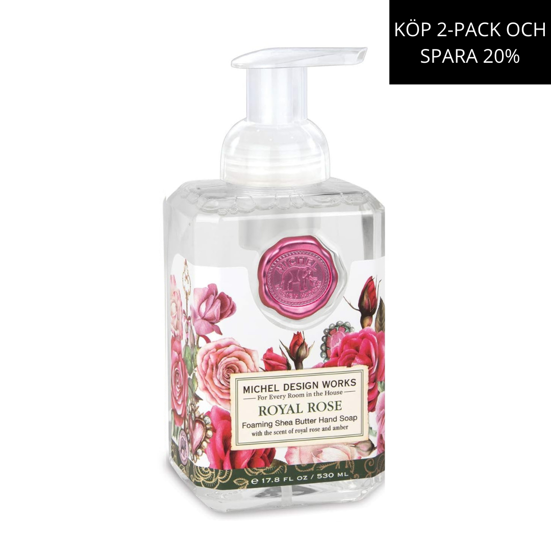 Skumtvål Royal Rose MICHEL DESIGN WORKS