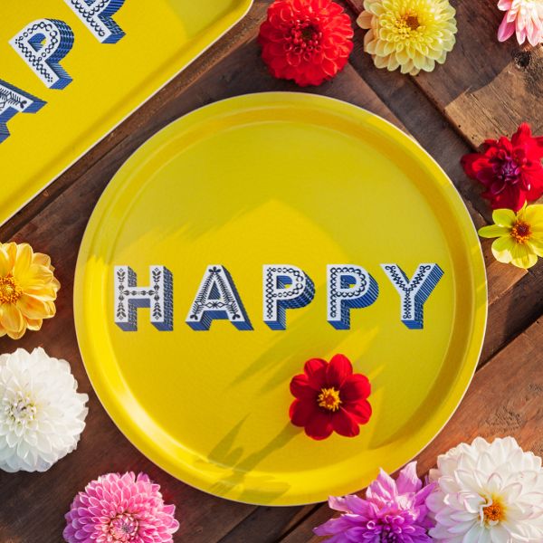 Bricka - Happy Gul