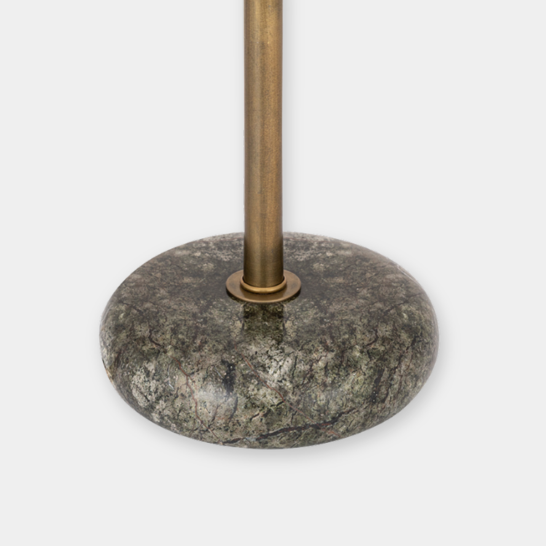 Lampfot Eris Marmor Antikmässing H42 cm