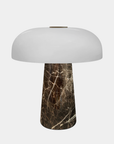 Trådlös Bordslampa Glossy Mini Grå brun