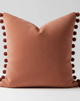 Kuddfodral Terracotta med pom pom