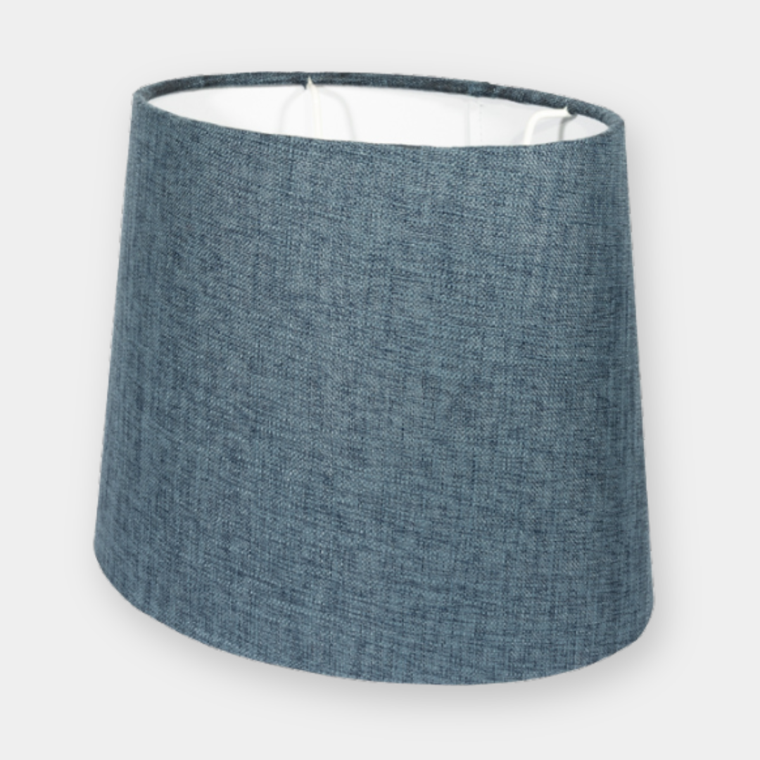 Lampskärm Alice oval Sambu blå D35 cm
