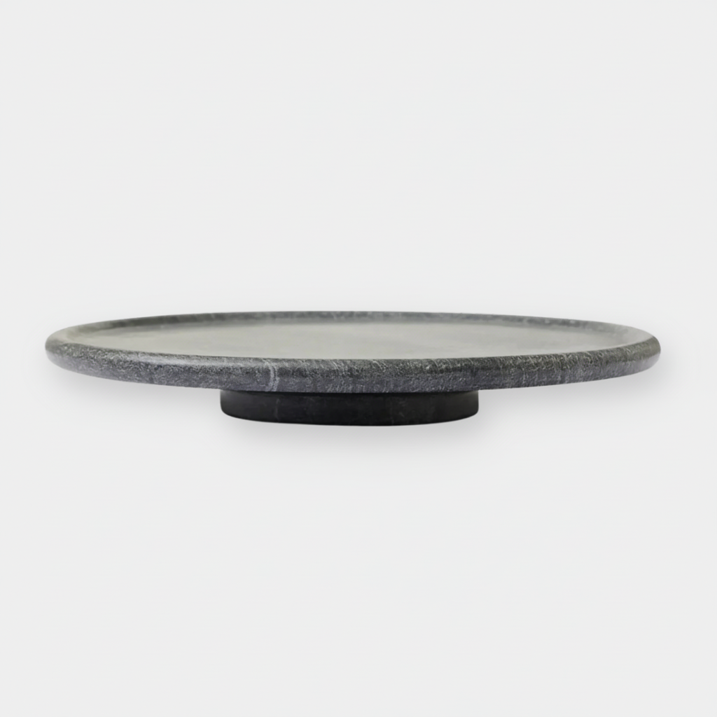 Roterande Fat Marmor Svart D30 cm
