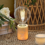 Lysande bordsarmatur MARBLE beige silkesmatt