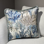 Kuddfodral Ocean Print Denim med frans
