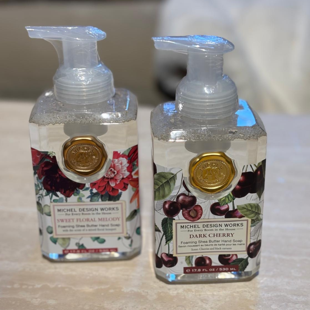 Skumtvål Pressed Flowers &amp; Royal Rose - MICHEL DESIGN WORKS (2-pack)