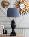 Lampskärm Alice oval Sambu blå D35 cm