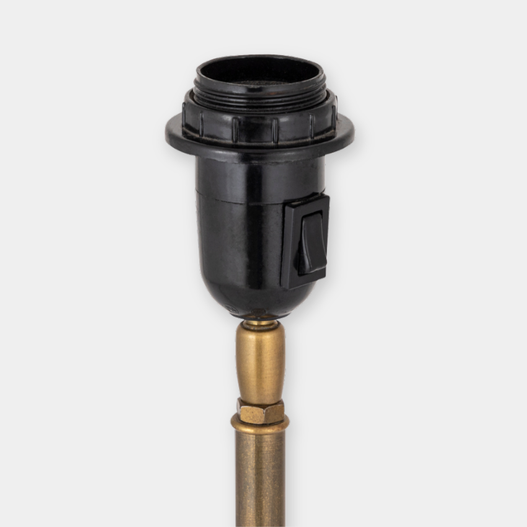 Lampfot Eris Marmor Antikmässing H42 cm