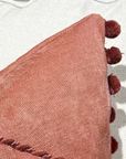 Kuddfodral Terracotta med pom pom