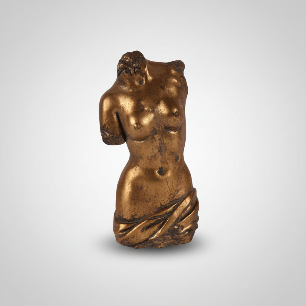 Kvinnobyst i resin - 19.2 cm