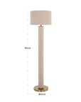 Golvlampa Diva beige