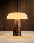 Trådlös Bordslampa Glossy Mini Grå brun