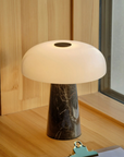 Trådlös Bordslampa Glossy Mini Grå brun