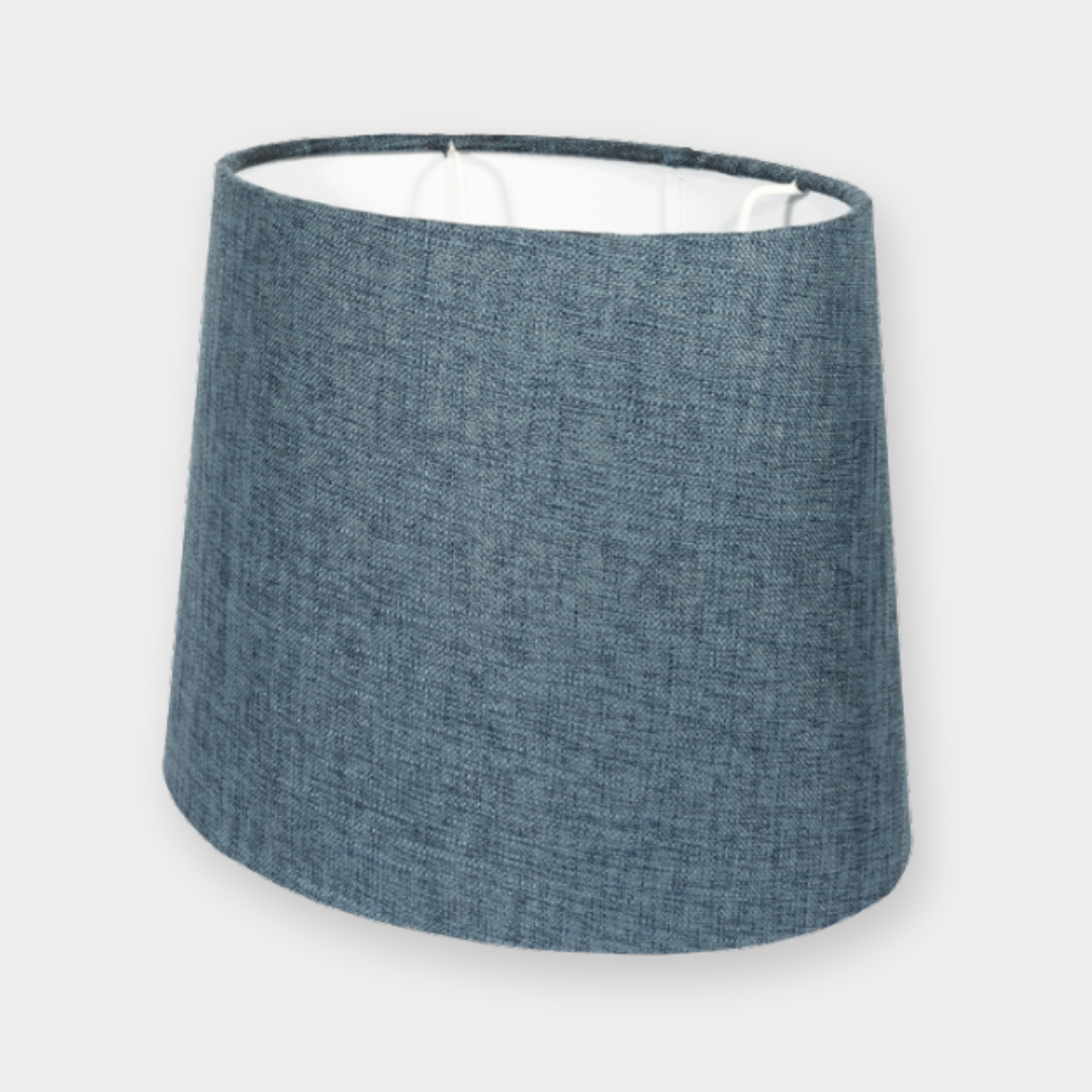 Lampskärm Alice oval Sambu blå D27 cm
