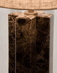 Komplett Bordslampa Takai Marble Brun H55 cm