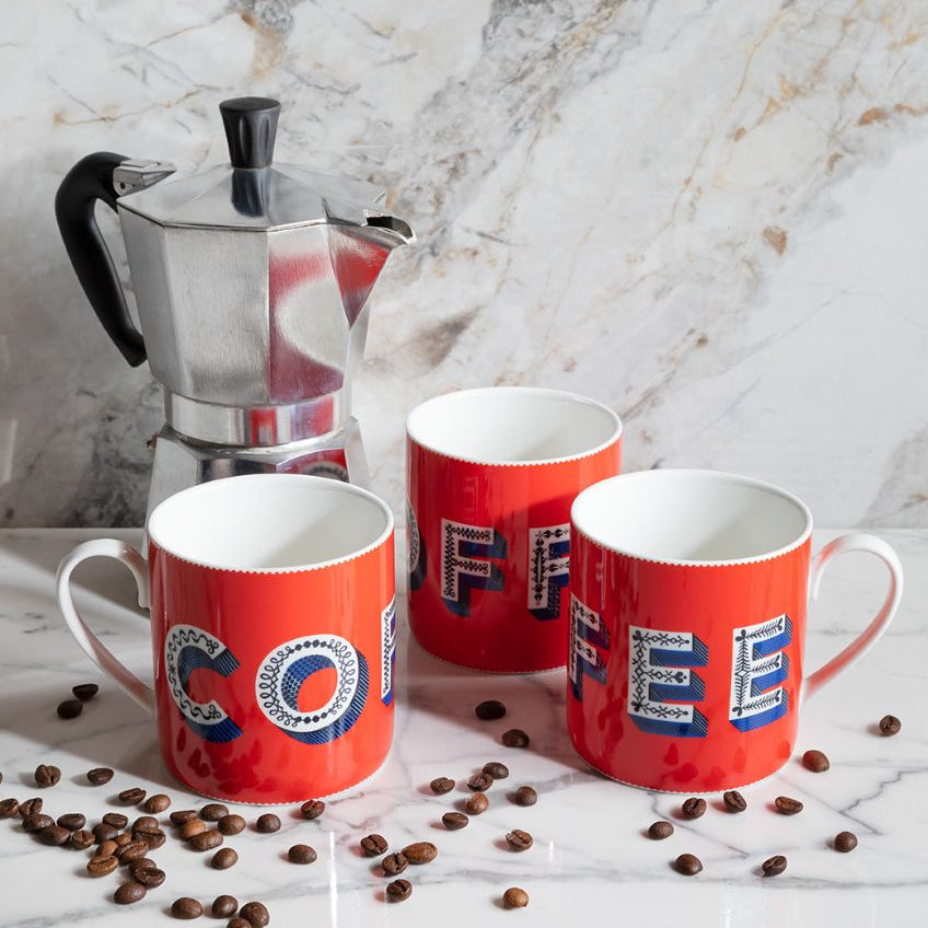 Mugg Coffee röd