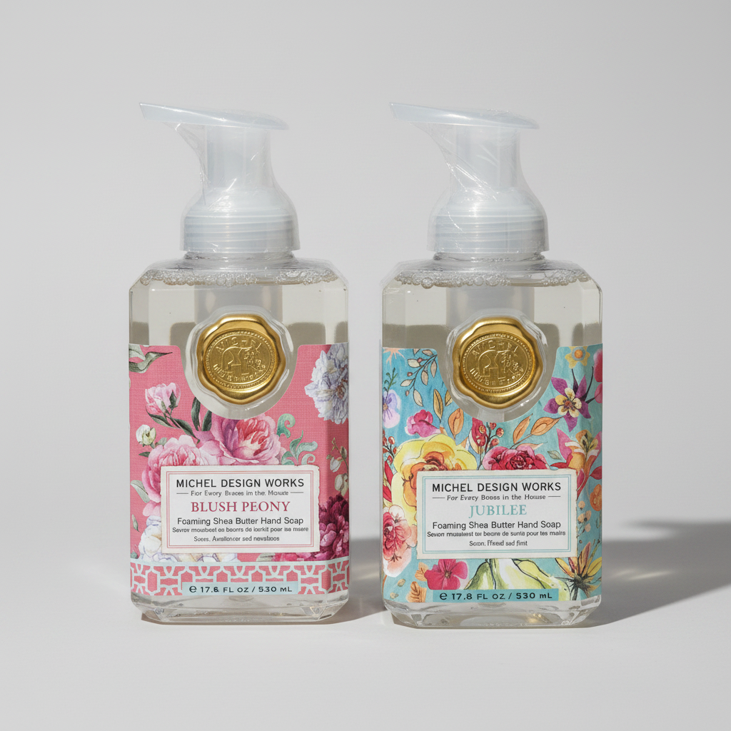 Skumtvål Blush Peony &amp; Jubilee - MICHEL DESIGN WORKS (2-pack)