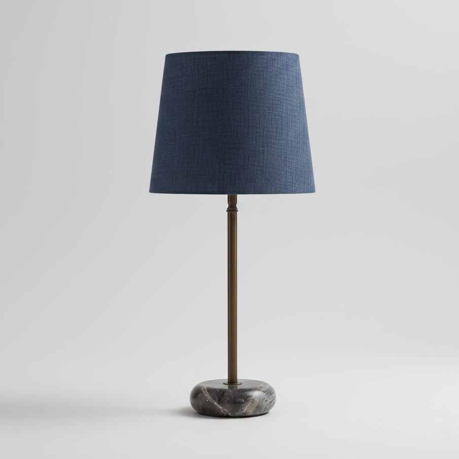 Lampskärm Alice oval Sambu blå D27 cm