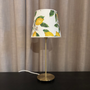 Lampfot Line guld med Skärm Lemon Garden H45 cm