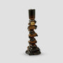 Ljusstake Carmella i brunt glas Large