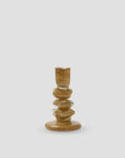 Ljusstake Eira i beige glas Small