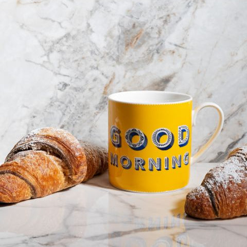 Mugg Good Morning Gul