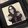Glasunderlägg marmor Ozzy Osbourne