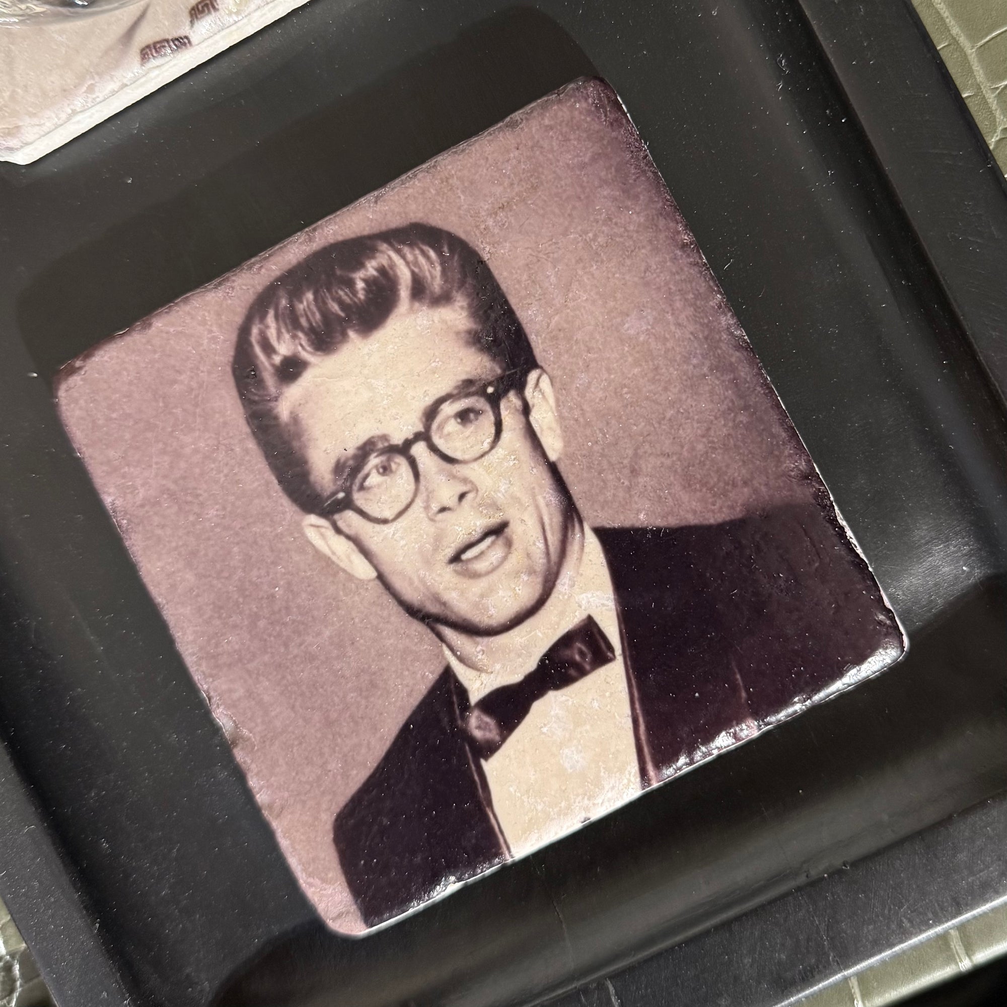 Glasunderlägg marmor James Dean