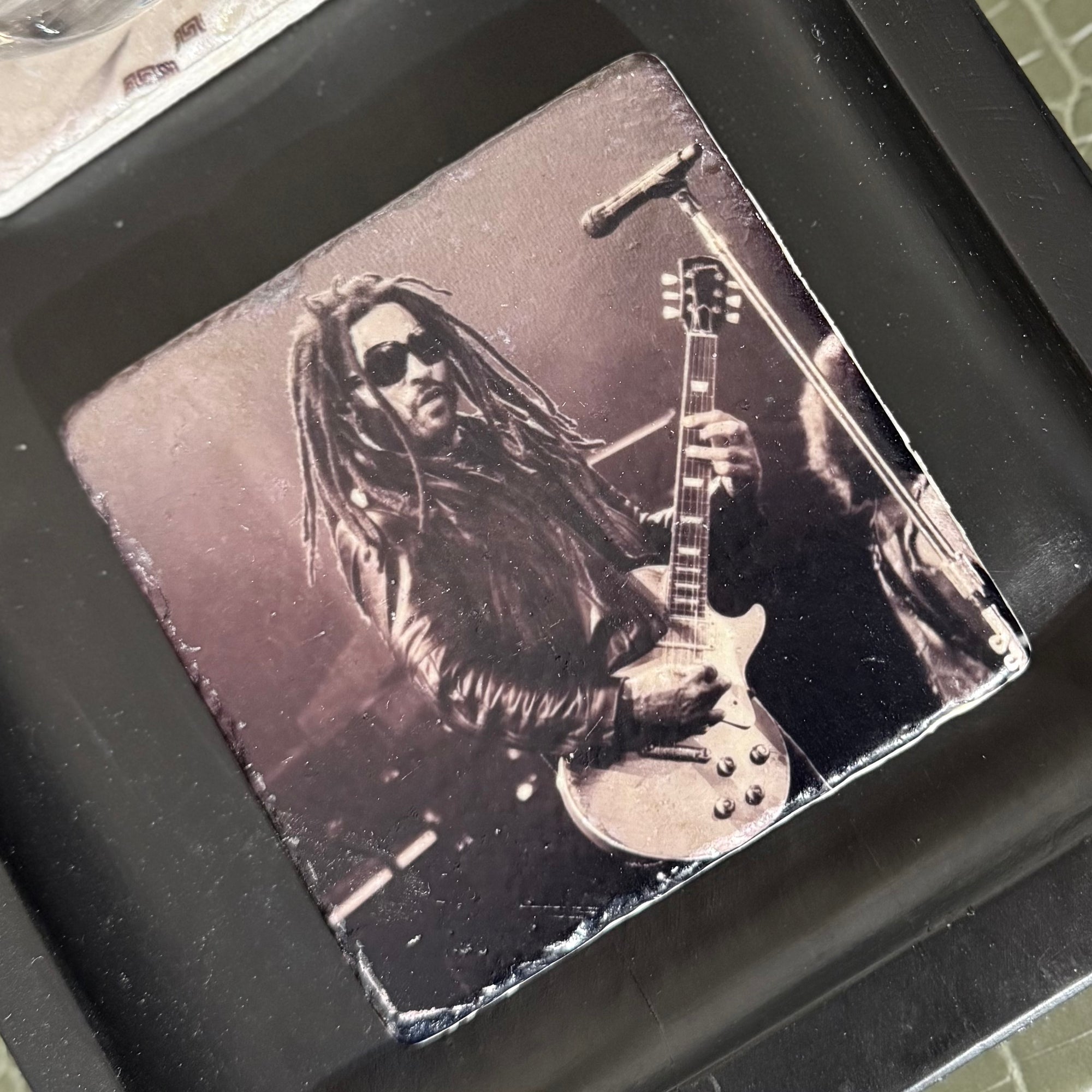Glasunderlägg marmor Lenny Kravitz