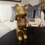 Dekoration Berra Bear stående guld