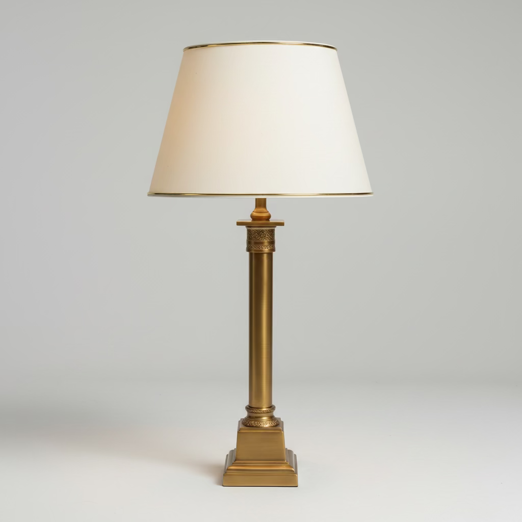 Lampfot Karl Låg Antik Mässing H53 cm