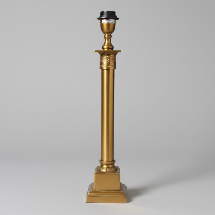 Lampfot Karl Hög Antik Mässing  H63 cm
