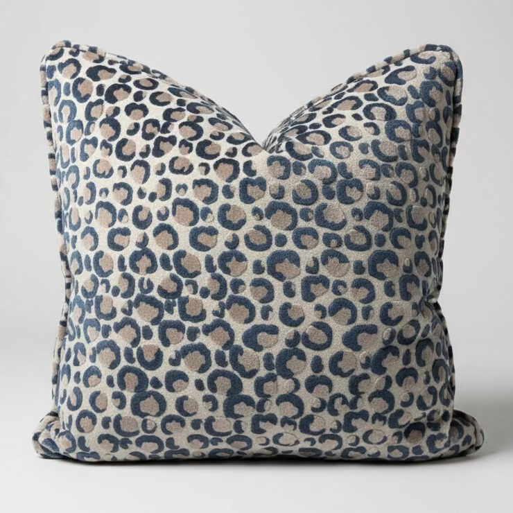 Kuddfodral Pokot Blå/beige